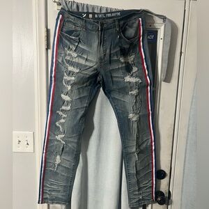 NWT M LAB Dice Slim Stretch Jean size 36x32